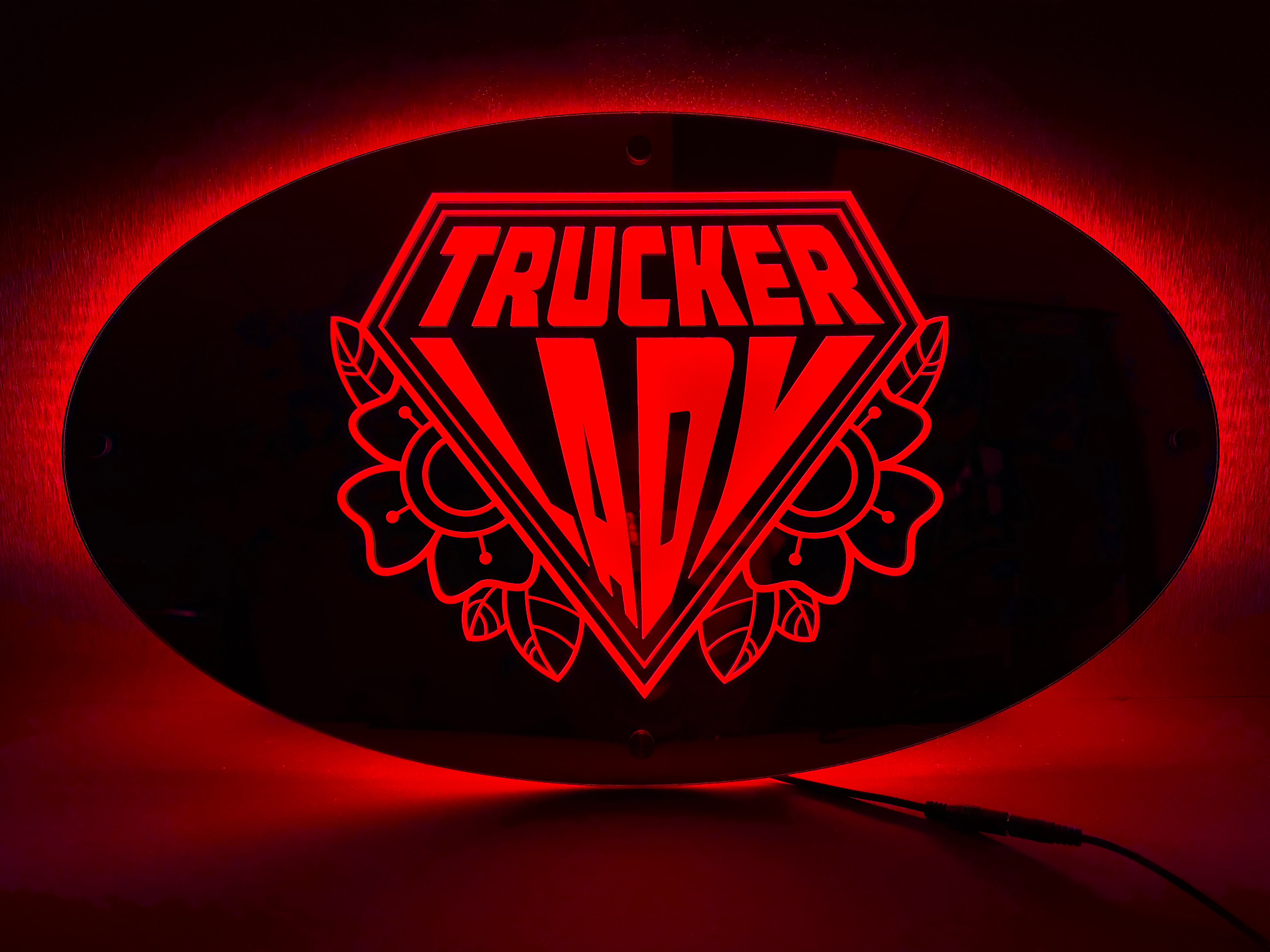 Lady Trucker Led Spiegel Achterwand