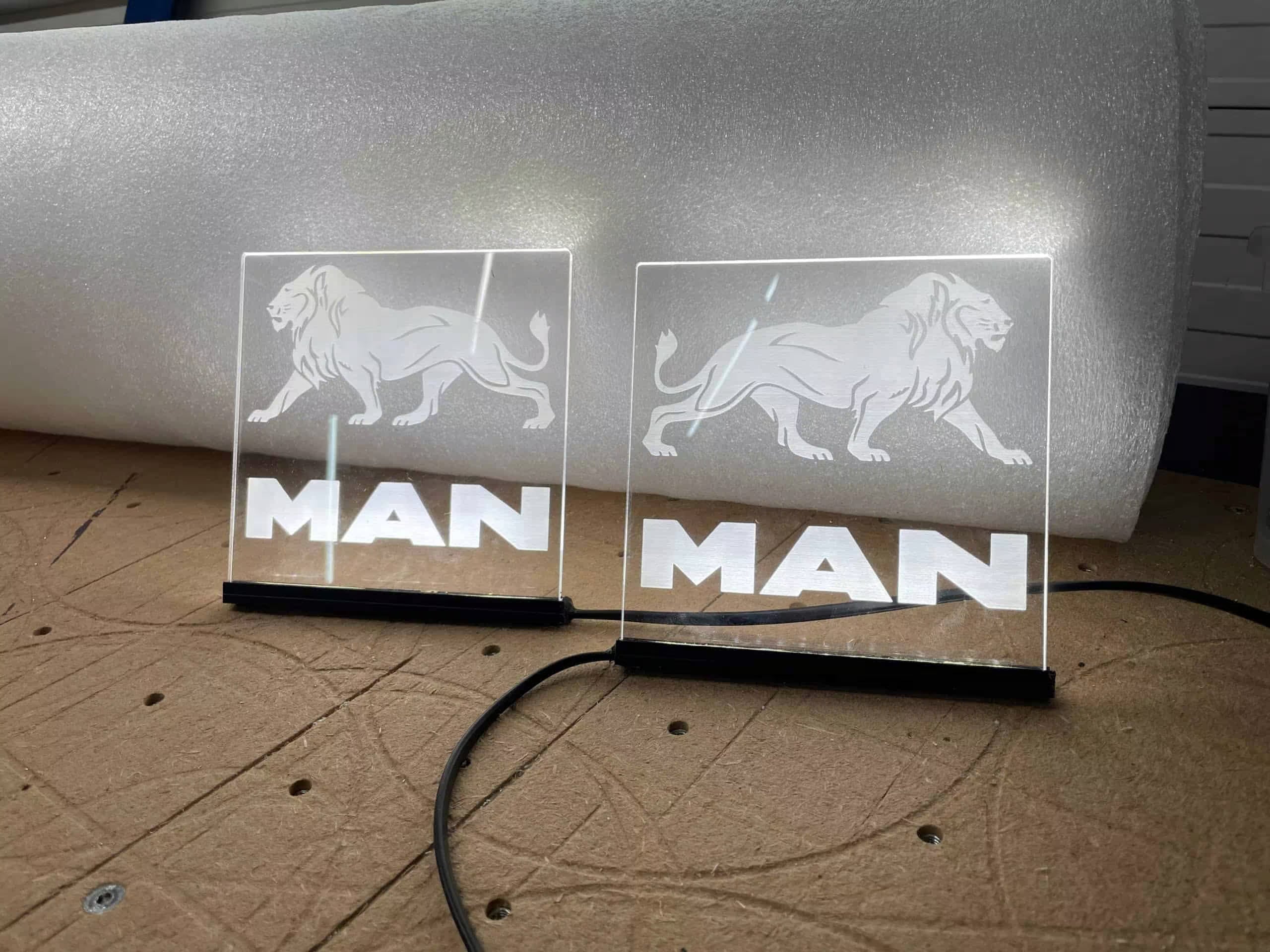 MAN Led bakje set- 15x15cm