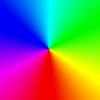 RGB-kleurenwiel: optie voor meerkleurige verlichting van de spiegel achterwand