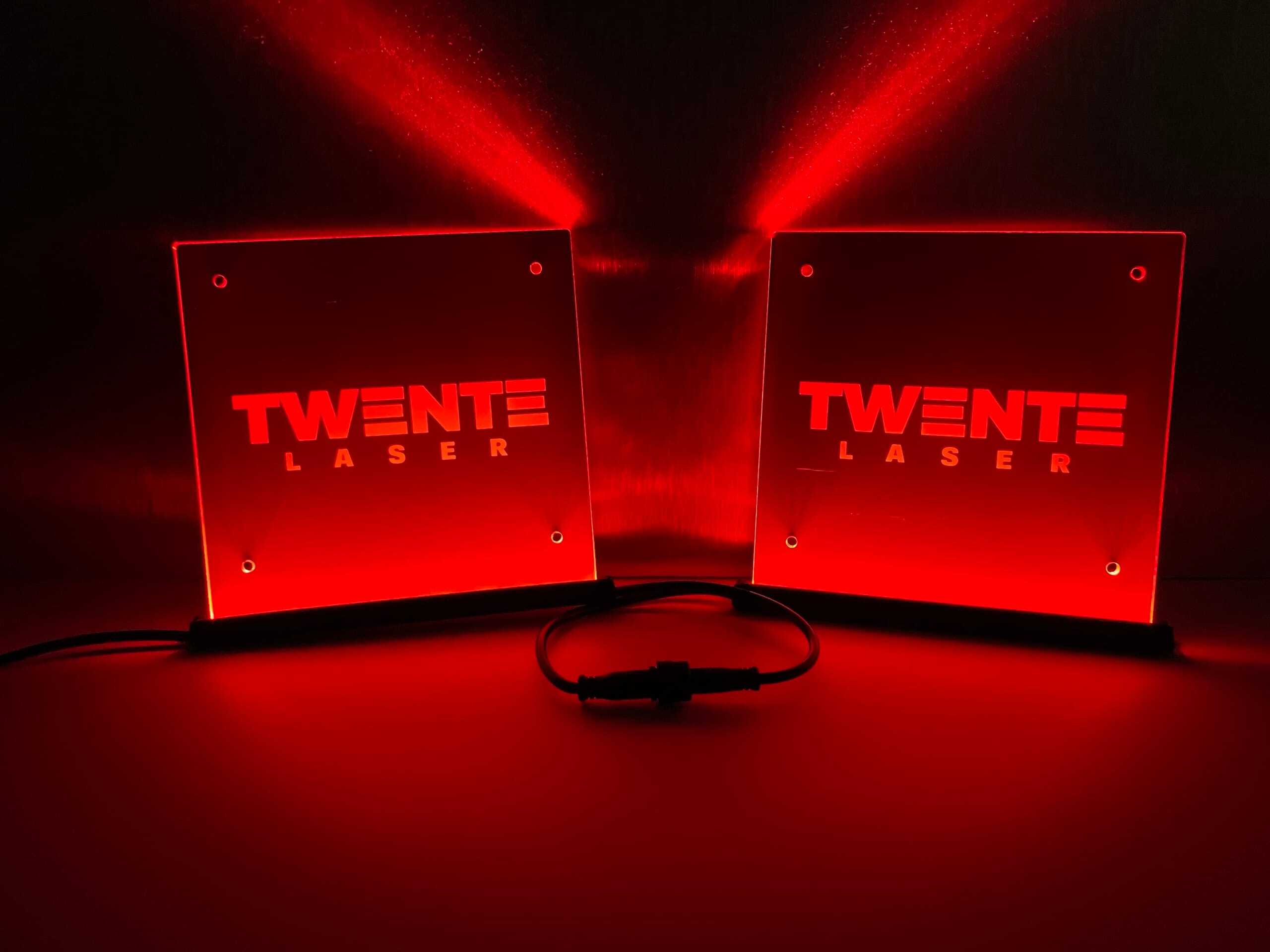 Led bakje set met eigen ontwerp - 15x15cm
