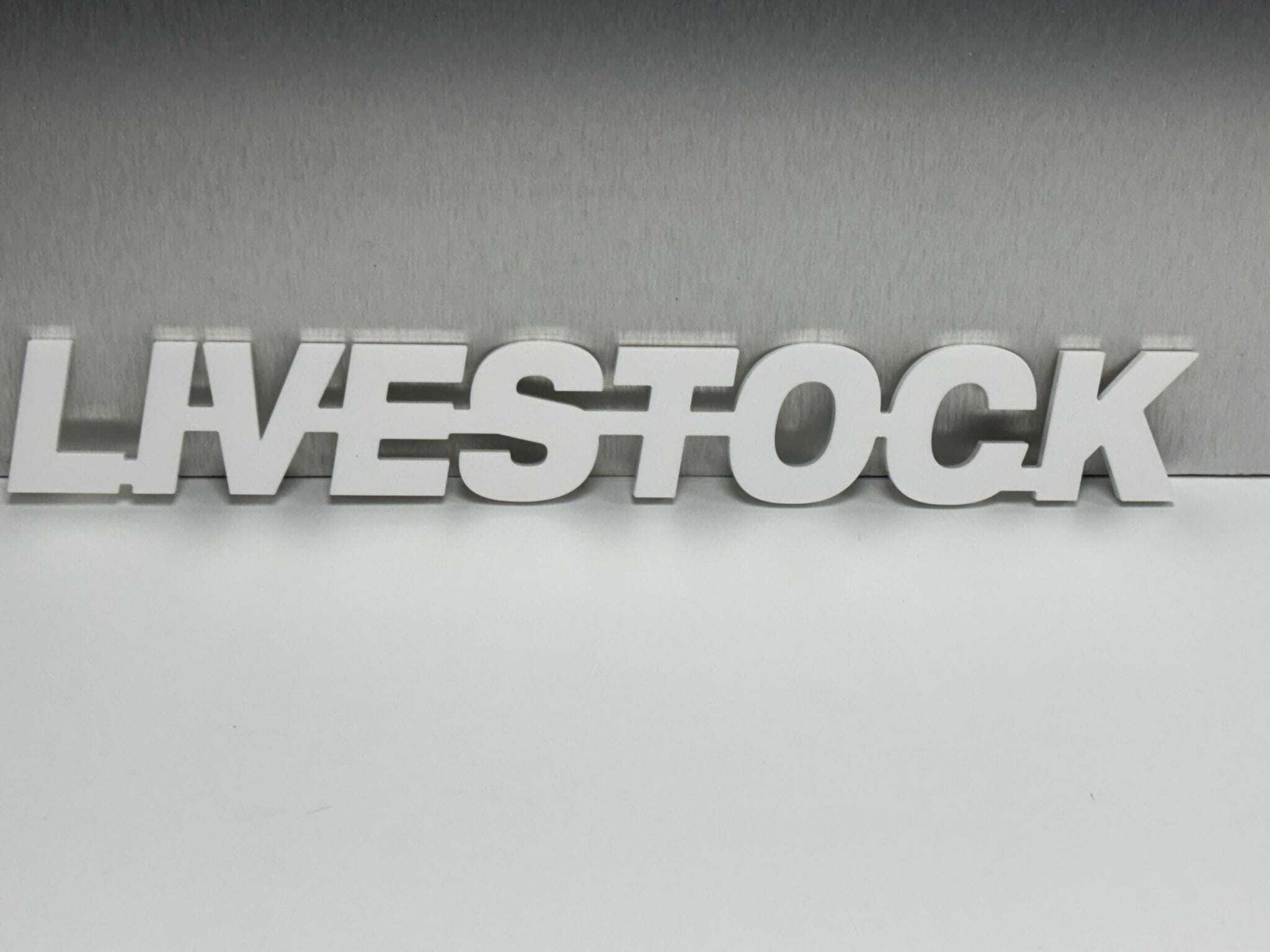 LIVESTOCK - Plexiglas Wit - 8mm