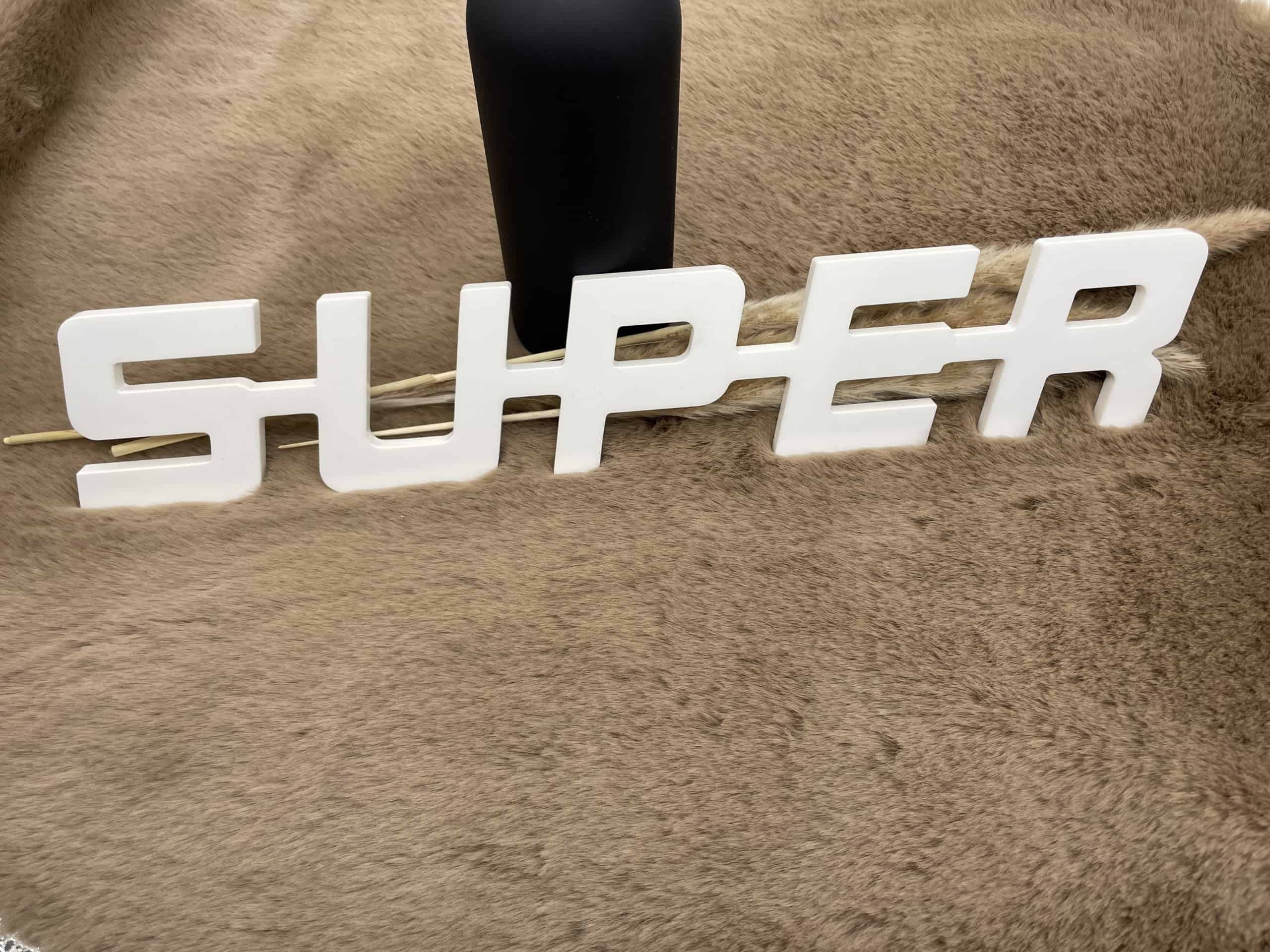 Scania Super Logo - Plexiglas Wit - 8mm