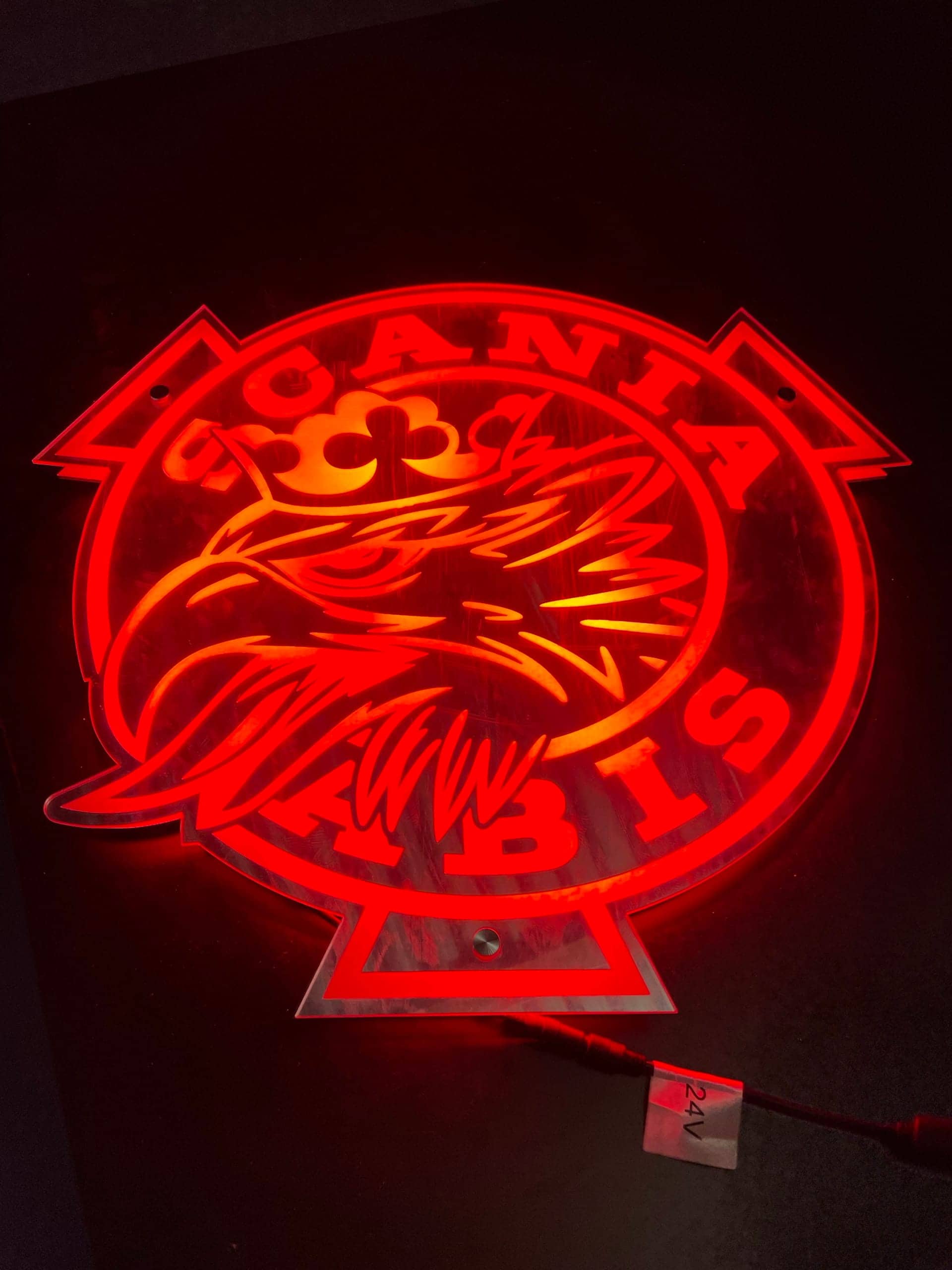 Scania Vabis Rond LED Spiegel Achterwand