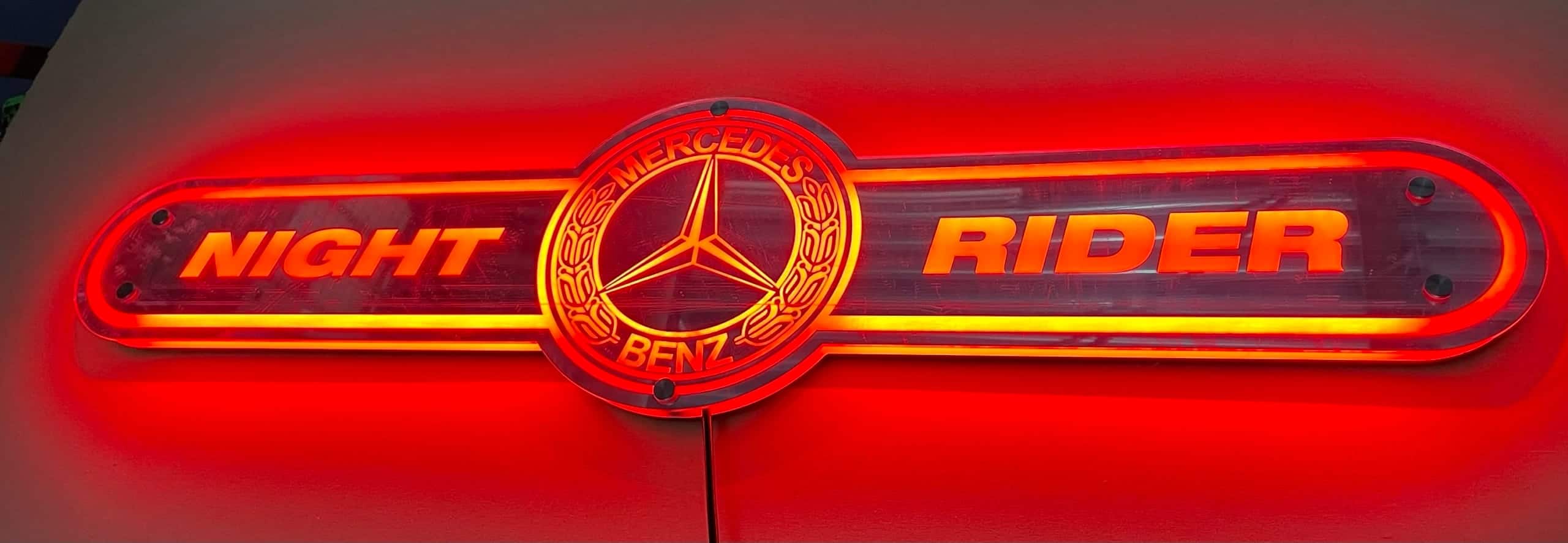 Mercedes LED Spiegel Achterwand